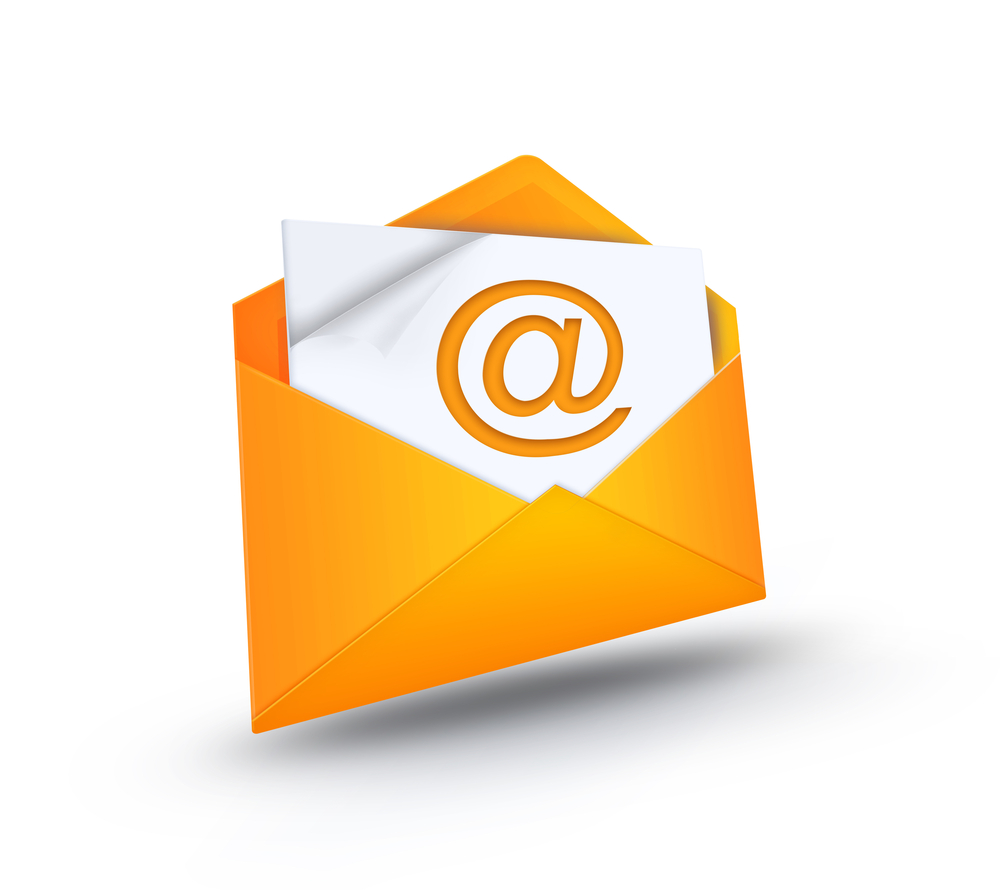 open envelope with e-mail symbol